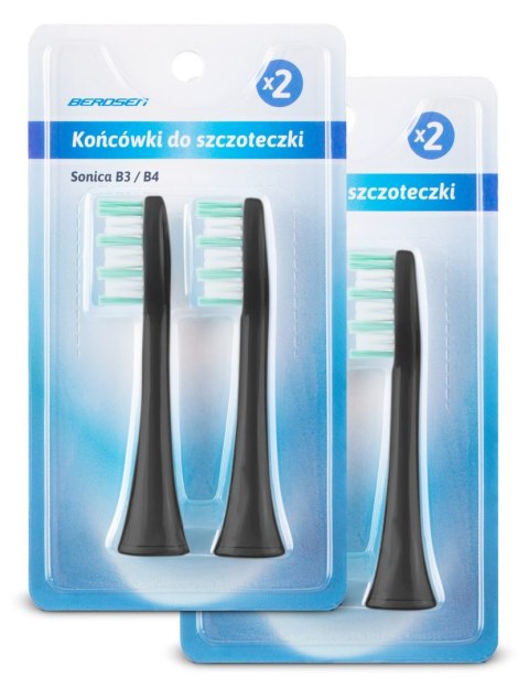 Końcówki do szczoteczki sonicznej Berdsen B3 4 szt Końcówki do szczoteczki sonicznej Berdsen B3 4 szt