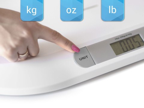 Waga dla niemowląt elektroniczna BW-141 biała Waga dla niemowląt elektroniczna BW-141 biała