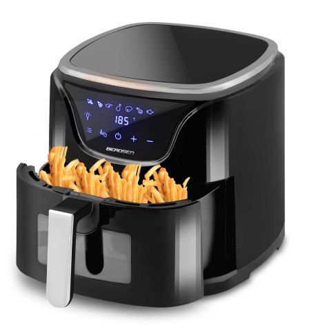 Frytkownica beztłuszczowa Air fryer BD-652 czarno-srebrna Frytkownica beztłuszczowa Air fryer BD-652 czarno-srebrna