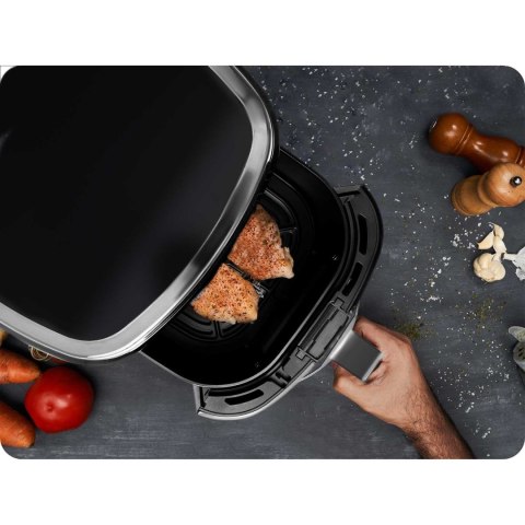 Frytkownica beztłuszczowa Air fryer BD-652 czarno-srebrna Frytkownica beztłuszczowa Air fryer BD-652 czarno-srebrna