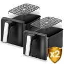 Frytkownica beztłuszczowa Air fryer BD-653 czarno-srebrna
