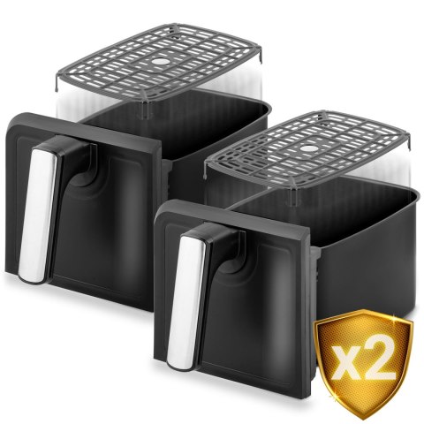 Frytkownica beztłuszczowa Air fryer BD-653 czarno-srebrna Frytkownica beztłuszczowa Air fryer BD-653 czarno-srebrna