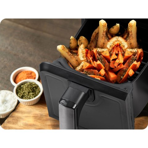 Frytkownica beztłuszczowa Air fryer BD-653 czarno-srebrna Frytkownica beztłuszczowa Air fryer BD-653 czarno-srebrna