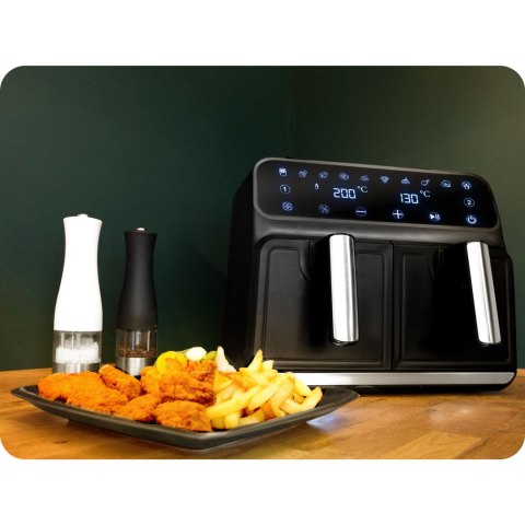 Frytkownica beztłuszczowa Air fryer BD-653 czarno-srebrna Frytkownica beztłuszczowa Air fryer BD-653 czarno-srebrna