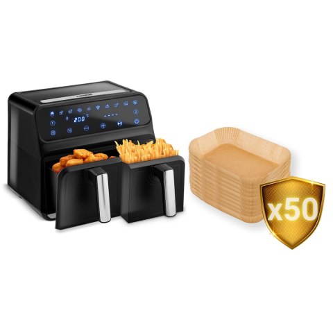 Frytkownica beztłuszczowa Air fryer BD-653 czarno-srebrna Frytkownica beztłuszczowa Air fryer BD-653 czarno-srebrna