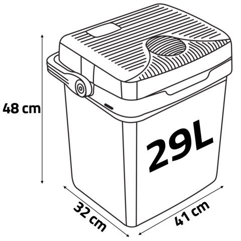 Lodówka turystyczna Berdsen Icemax 29 litry tryb ECO - czarna Lodówka turystyczna Berdsen Icemax 29 litry tryb ECO - czarna