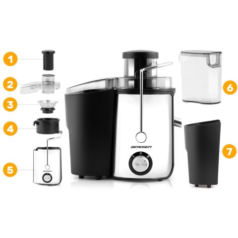 Sokowirówka 600W BD-750 Berdsen czarna Sokowirówka 600W BD-750 Berdsen czarna