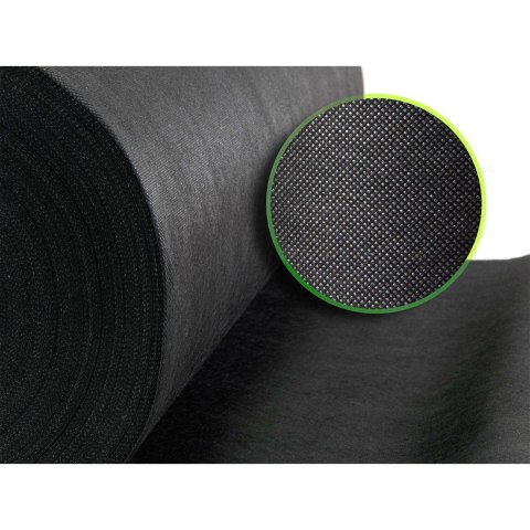 Agrowłóknina ogrodowa 1,6 m x 50 m 90 g/m2 + 100 szpilek Plonos - czarna Agrowłóknina ogrodowa 1,6 m x 50 m 90 g/m2 + 100 szpilek Plonos - czarna