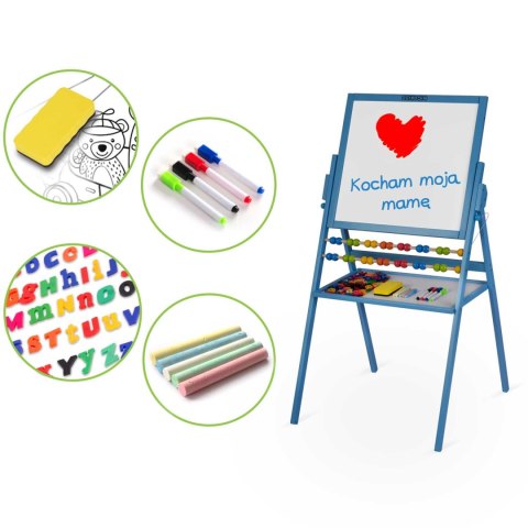 Magnetyczna kredowa tablica obrotowa Ricokids - niebieska Magnetyczna kredowa tablica obrotowa Ricokids - niebieska