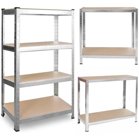 Regał metalowy magazynowy 180 x 90 x 40 Plonos 470200 Regał metalowy magazynowy 180 x 90 x 40 Plonos 470200