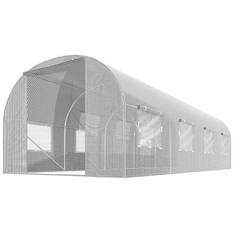 Tunel ogrodowy 3 x 4,5 m (13,5m2) biały Plonos Tunel ogrodowy 3 x 4,5 m (13,5m2) biały Plonos
