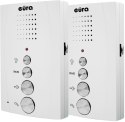 DOMOFON ''EURA'' ADP-51A3 ''DIFESA'' - 1-rodzinny, 2 unifony, interkom, biały