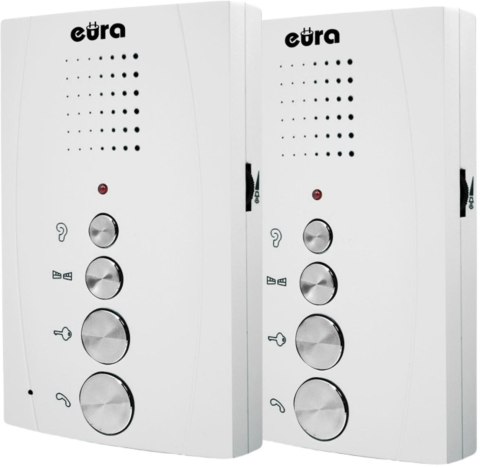 DOMOFON ''EURA'' ADP-51A3 ''DIFESA'' - 1-rodzinny, 2 unifony, interkom, biały DOMOFON ''EURA'' ADP-51A3 ''DIFESA'' - 1-rodzinny, 2 unifony, interkom, biały