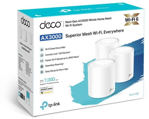 DOMOWY SYSTEM WI-FI MESH TP-LINK DECO X60 (3-PACK) DOMOWY SYSTEM WI-FI MESH TP-LINK DECO X60 (3-PACK)