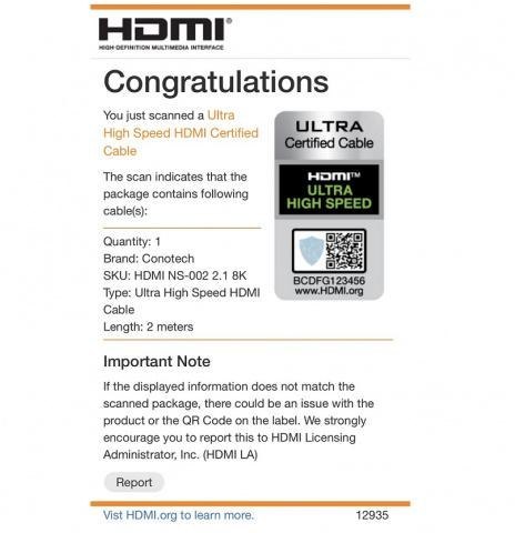 KABEL HDMI Conotech NS-002 ver.2.1 ULTRA HIGH SPEED 8K - 2m KABEL HDMI Conotech NS-002 ver.2.1 ULTRA HIGH SPEED 8K - 2m