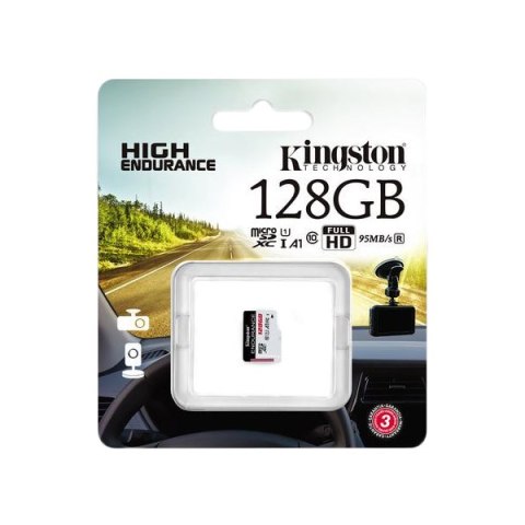 Karta pamięci microSD Kingston High-Endurance UHS-I 128GB 24/7 (rejestratory i monitoring) Karta pamięci microSD Kingston High-Endurance UHS-I 128GB 24/7 (rejestratory i monitoring)