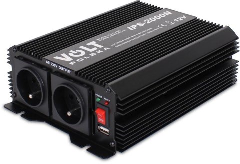 Przetwornica Volt Polska IPS-2000N 12V / 230V 1000/2000W Przetwornica Volt Polska IPS-2000N 12V / 230V 1000/2000W