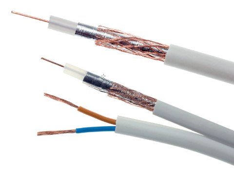 Przewód kabel koncentryczny z zasilaniem do CCTV BIAŁY K60+2x0,5mm2 ELEKTROKABEL 1m Przewód kabel koncentryczny z zasilaniem do CCTV BIAŁY K60+2x0,5mm2 ELEKTROKABEL 1m