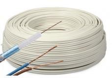 Przewód kabel koncentryczny z zasilaniem do CCTV BIAŁY K60+2x0,5mm2 ELEKTROKABEL 1m Przewód kabel koncentryczny z zasilaniem do CCTV BIAŁY K60+2x0,5mm2 ELEKTROKABEL 1m