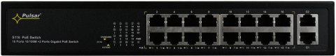 Switch PULSAR 16-portowy S116 do 16 kamer IP Switch PULSAR 16-portowy S116 do 16 kamer IP