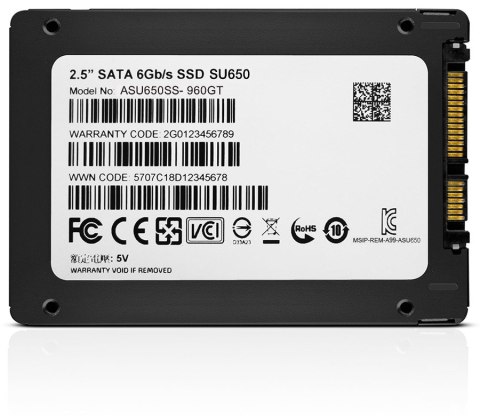 Adata SU650 Ultimate 480GB 2,5" SATA SSD Adata SU650 Ultimate 480GB 2,5" SATA SSD