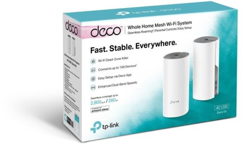 DOMOWY SYSTEM WI-FI MESH TP-LINK DECO E4 (2-pack) DOMOWY SYSTEM WI-FI MESH TP-LINK DECO E4 (2-pack)