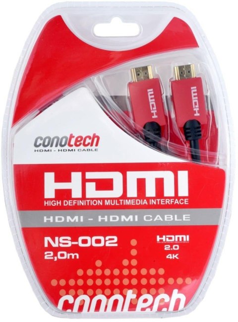 Kabel Hdmi Conotech NS-002 ver. 2.0 - 2m Kabel Hdmi Conotech NS-002 ver. 2.0 - 2m