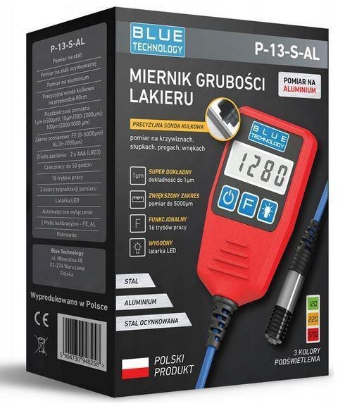 Miernik grubości lakieru Blue Technology P-13-S-AL Miernik grubości lakieru Blue Technology P-13-S-AL