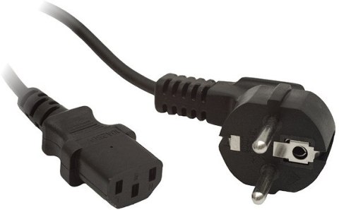 KABEL ZASILAJĄCY CEE 7/7 IEC 320 C13 1.8M WTYCZKA KĄTOWA Lanberg KABEL ZASILAJĄCY CEE 7/7 IEC 320 C13 1.8M WTYCZKA KĄTOWA Lanberg