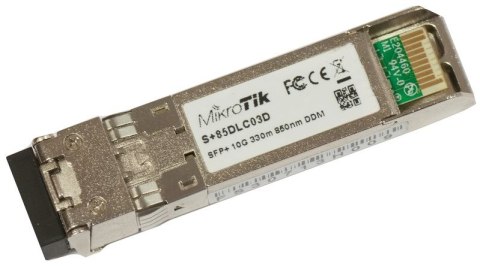 MODUŁ SFP+ MIKROTIK S+85DLC03D 10G MM 300m 850 nm MODUŁ SFP+ MIKROTIK S+85DLC03D 10G MM 300m 850 nm