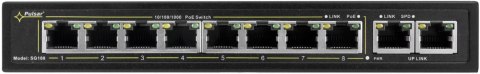 SWITCH POE PULSAR SG108 10-PORTÓW (8xPoE + 2xUPLINK) SWITCH POE PULSAR SG108 10-PORTÓW (8xPoE + 2xUPLINK)