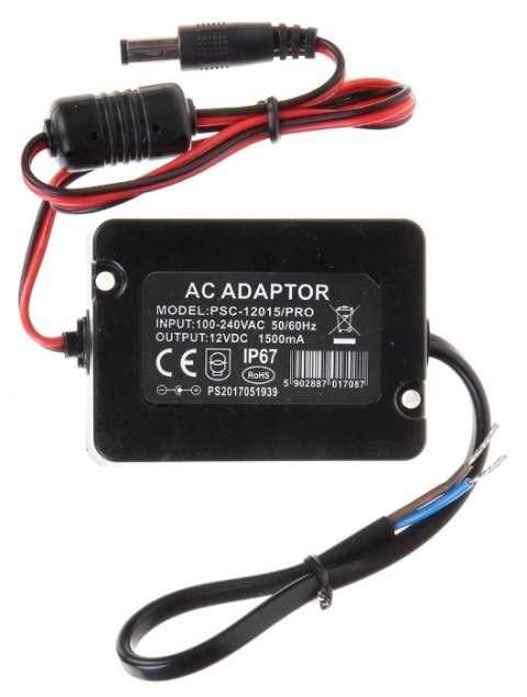 ZASILACZ HERMETYCZNY PSC-12015/PRO 12V 1.5A ZASILACZ HERMETYCZNY PSC-12015/PRO 12V 1.5A