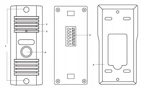DOMOFON EURA ADP-11A3 ''INVITO'' b/słuchawkowy biały DOMOFON EURA ADP-11A3 ''INVITO'' b/słuchawkowy biały
