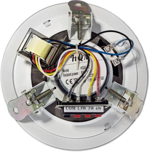 GŁOŚNIK SUFITOWY PA HQM-SO615 6W 100V BIAŁY GŁOŚNIK SUFITOWY PA HQM-SO615 6W 100V BIAŁY