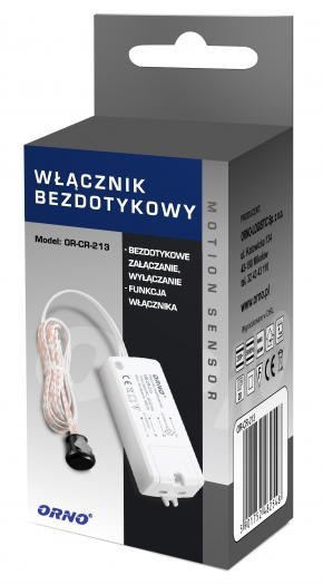 WŁĄCZNIK BEZDOTYKOWY ORNO OR-CR-213 WŁĄCZNIK BEZDOTYKOWY ORNO OR-CR-213