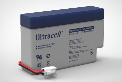 Akumulator AGM ULTRACELL UL 12V 0.8Ah (terminal JST) Akumulator AGM ULTRACELL UL 12V 0.8Ah (terminal JST)