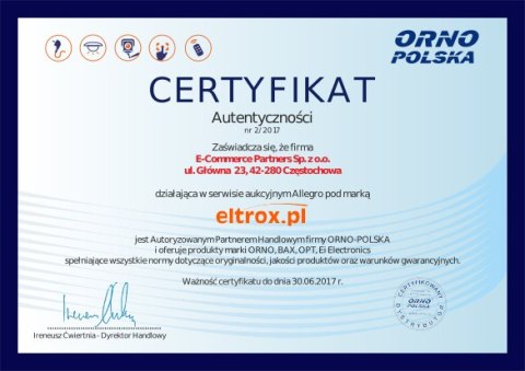 Czujnik ruchu podczerwieni ORNO OR-CR-207 podtynkowy 360° IP20 Czujnik ruchu podczerwieni ORNO OR-CR-207 podtynkowy 360° IP20