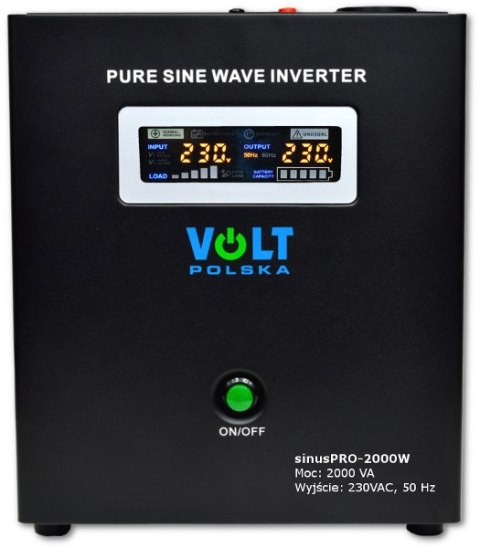 PRZETWORNICA VOLT POLSKA SINUSPRO-2000W 24V 1400/2000W PRZETWORNICA VOLT POLSKA SINUSPRO-2000W 24V 1400/2000W