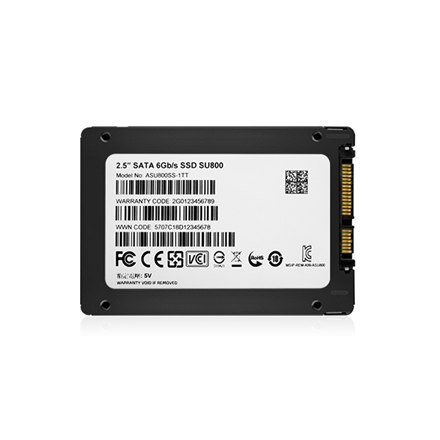 ADATA | Ultimate SU800 1TB | 1024 GB | Format SSD 2,5" | Interfejs SSD SATA | Prędkość odczytu 560 MB/s | Prędkość zapisu 520 MB ADATA | Ultimate SU800 1TB | 1024 GB | Format SSD 2,5" | Interfejs SSD SATA | Prędkość odczytu 560 MB/s | Prędkość zapisu 520 MB