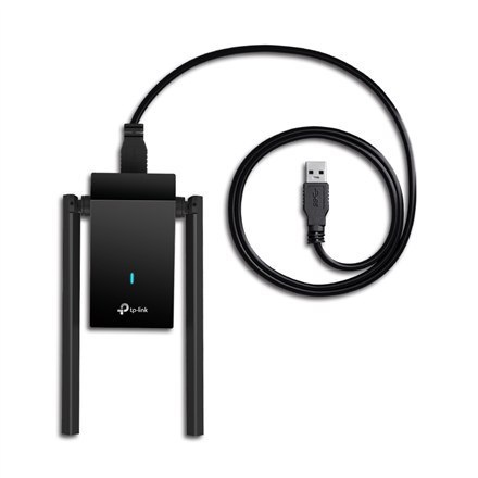 Adapter sieciowy USB 3.0 TP-LINK z obsługą standardów IEEE 802.11b/g/a/n/ac/ax (Wi-Fi 6) Adapter sieciowy USB 3.0 TP-LINK z obsługą standardów IEEE 802.11b/g/a/n/ac/ax (Wi-Fi 6)