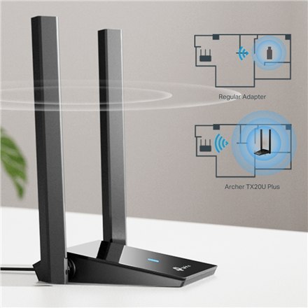 Adapter sieciowy USB 3.0 TP-LINK z obsługą standardów IEEE 802.11b/g/a/n/ac/ax (Wi-Fi 6) Adapter sieciowy USB 3.0 TP-LINK z obsługą standardów IEEE 802.11b/g/a/n/ac/ax (Wi-Fi 6)