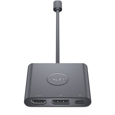 Adapter wideo Dell | 19-pinowe HDMI typu A | 20-pinowe DisplayPort | 24-pinowe USB-C (tylko zasilanie) | żeńskie | 24-pinowe USB Adapter wideo Dell | 19-pinowe HDMI typu A | 20-pinowe DisplayPort | 24-pinowe USB-C (tylko zasilanie) | żeńskie | 24-pinowe USB