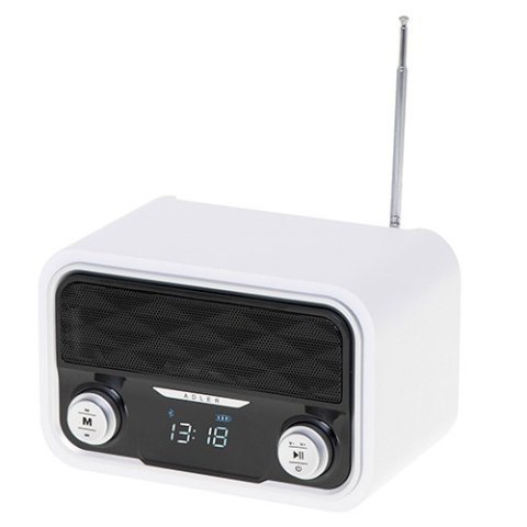 Adler | AD 1185 | Radio Bluetooth | Wejście AUX | Biały Adler | AD 1185 | Radio Bluetooth | Wejście AUX | Biały