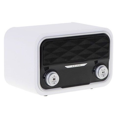 Adler | AD 1185 | Radio Bluetooth | Wejście AUX | Biały Adler | AD 1185 | Radio Bluetooth | Wejście AUX | Biały