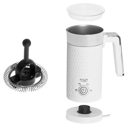 Adler | AD 4494 | Spieniacz do mleka | 500 W | Spieniacz do mleka | Biały Adler | AD 4494 | Spieniacz do mleka | 500 W | Spieniacz do mleka | Biały