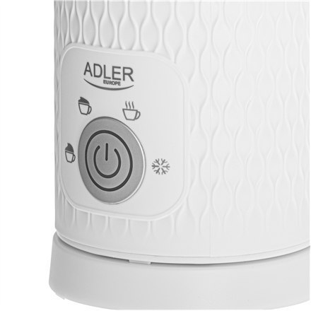 Adler | AD 4494 | Spieniacz do mleka | 500 W | Spieniacz do mleka | Biały Adler | AD 4494 | Spieniacz do mleka | 500 W | Spieniacz do mleka | Biały