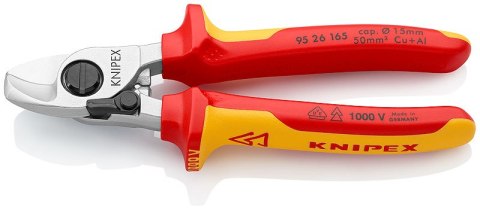 NOŻYCE DO KABLI ZE SPRĘŻYNĄ ROZWIERAJĄCĄ IZOLOWANE 165MM NOŻYCE DO KABLI ZE SPRĘŻYNĄ ROZWIERAJĄCĄ IZOLOWANE 165MM