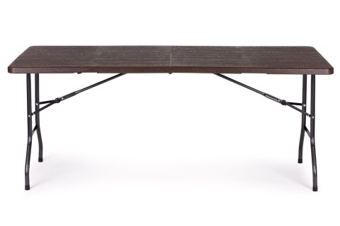 Zestaw cateringowy stół bankietowy 180 cm + 2 ławki brąz ModernHome Zestaw cateringowy stół bankietowy 180 cm + 2 ławki brąz ModernHome