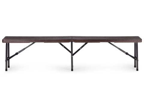 Zestaw cateringowy stół bankietowy 180 cm + 2 ławki brąz ModernHome Zestaw cateringowy stół bankietowy 180 cm + 2 ławki brąz ModernHome