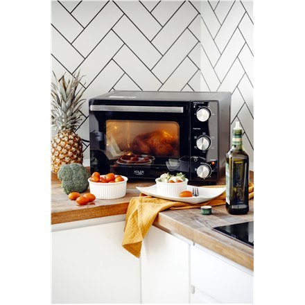 Adler AD 6024 Electric oven, 22 L, Black Adler AD 6024 Electric oven, 22 L, Black